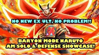 Baryon Mode Naruto AM SOLO & Defense SHOWCASE!! No Ex Ult, No PROBLEM!! (Nxb Ninja Voltage)