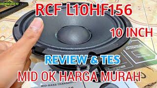 Review Test Speaker 10 inch Speaker RCF L10H156 Mid