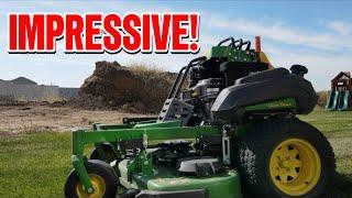 John Deere Q850M Stand On Review! (Cut Quality and Striping)