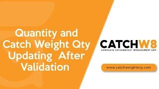 Quantity & Catch Weight Qty Updating After Validation | Odoo