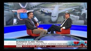 Rob on BBC World News discussing the future of business class