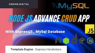 Node.js ExpressJs CRUD App with Express-Handlebars and MySQL Database - Coding Digital