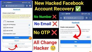 How to Recover Facebook Hacked account without Email and Phone number 2024 | fb hack recover 2024