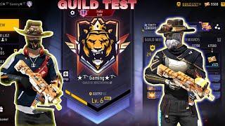 FREE FIRE  NEW GUILD TEST 1v2  || free fire guild test || #guildtest #fflive #ff1v2 #freefirelive