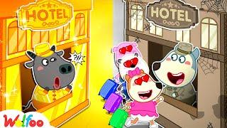 Poor Popular vs Rich Unpopular Hotel  Wolfoo’s Hotel Party Adventure with Friends | Wolfoo Channel