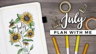 PLAN WITH ME | July 2018 Bullet Journal Setup