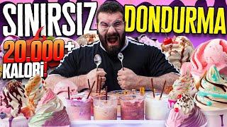 SINIRSIZ DONDURMA YEDİM! (20.000+ KALORİ)