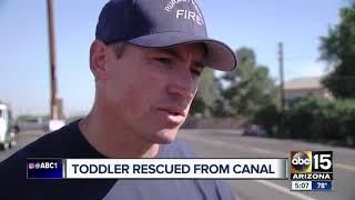 Salt River Project workers rescue toddler from West Valley canal