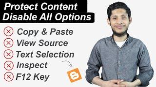 How to disable copy paste in Blogger | How to disable right click on Blogger | Blogger Course