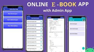 Online eBook App with Admin App in Android Studio | Book App Source Code | eBook App Firebase