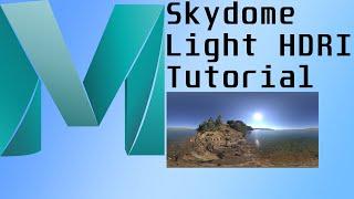 Maya Skydome Light HDRI Tutorial