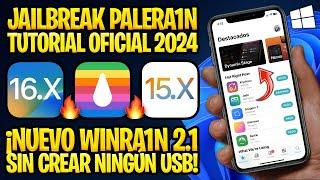 NEW JAILBREAK TUTORIAL iOS 16.7 and 15.8  PALERA1N IN WINDOWS - NO USB (WinRa1n 2.0 OFFICIAL)