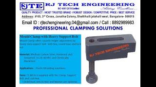 RJ Tech Engineering mould clamp with heavy support bolt bangalore Promo 8892989983