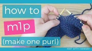 How To Increase On A Purl Row (without a hole!)