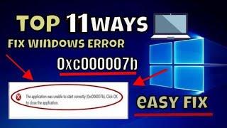 11 Ways To Fix Application Error (0xc000007b) In 2021(How To Fix Application Error 0xc000007b)