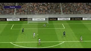 David Beckham wonder full curling shot  in pes 