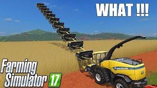 Farming Simulator 17 | CRAZY STAIRS POPLAR CUTTER ! WHATTT? w/ New Holland Harvester