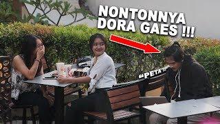 NONTON ACARA TV ANAK2 DI PUBLIC - UDAH TUA NONTONNYA DORA.. NGAKAK CUK