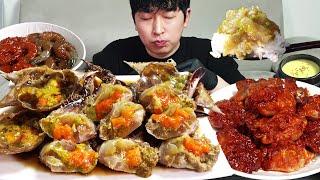 알가득 간장게장! 양념게장과 새우장 등 밥도둑놈들!!(Ft.푸딩계란찜) Soy Sauce Marinated Crab MUKBANG ASMR REALSOUND EATINGSHOW