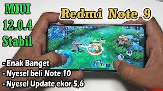 Downgrade MIUI 12.0.4 Test Redmi Note 9 Mobile Legends Lancar Enak banget