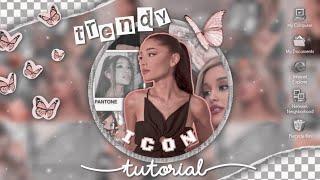 TRENDY PFP ICON tutorial  aesthetic picsart tutorial