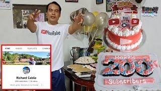 Happy 200K Subscribers | Richard Cabile YouTube Channel