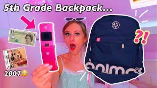 OPENING MY 5TH GRADE BACKPACK FROM 2007..... *MUST SEE!* | Rhia Official