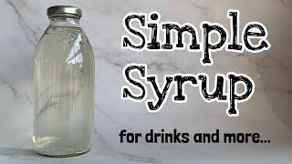 SIMPLE SYRUP || How to Make Simple Syrup || The Happy Noona