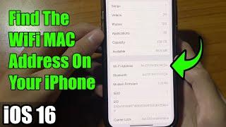 iOS 16: How to Find The WiFi MAC Address On Your iPhone