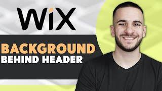 How to Add Background Image Behind Header on Wix