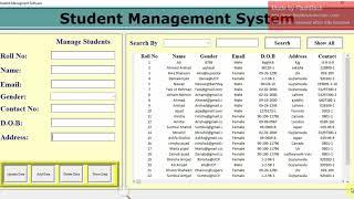 How to create a Student Management System in Python with Database |#Hindi|