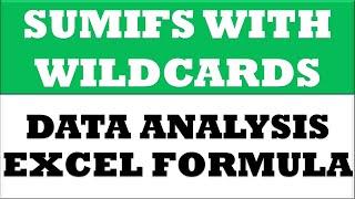 Wildcard SUMIFS | Excel formula for data analysis