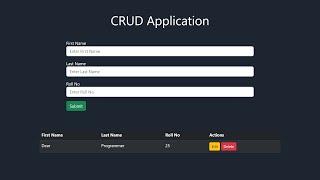 JavaScript CRUD Application  - CRUD Operations With JavaScript