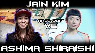 Jain Kim VS Ashima Shiraishi - IFSC Climbing World Cup Arco - Climbing Comparison