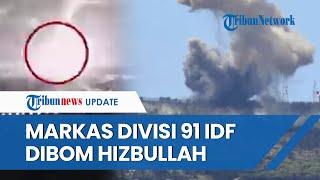 Israel Kecolongan! Roket Burkan Hizbullah Hantam Markas Divisi 91 di Barak Biranit, Langsung Runtuh
