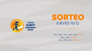 SORTEO | CONMEBOL SUB 17 FEMENINO