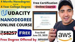 Udacity Nanodegree Free Course With Free Certificate | Student Get Free Professional Certificate