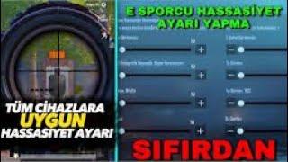 HERKES E-SPORCU OLACAKE SPORCU HASSASİYET AYARLARI NASIL YAPILIR | YENİ KOD | PUBG MOBİLE