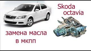 замена масла в мкпп шкода октавия А5 , Skoda Oktavia A5 , 1.6 MPI