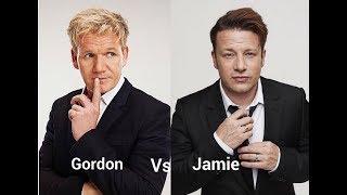 Gordon Ramsey Vs Jamie Oliver chopping onions