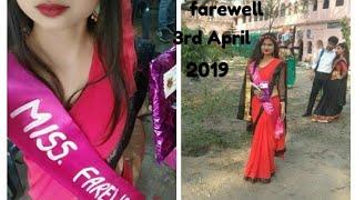 DAVPG Dehradun college farewell 3 april 2019. / jyoti rawat / Rishikesh