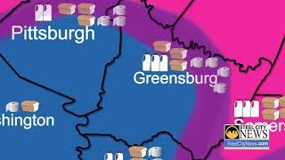 Pittsburgh Snow Storm Map