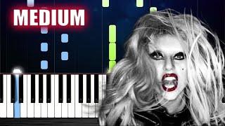 Lady Gaga - Bloody Mary - Piano Tutorial (MEDIUM)