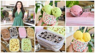 مثلجات منزلية ب3 مكونات فقط وب6 نكهات مختلفةبطريقة سهلة أروع من المحلاتHomemade Ice Cream