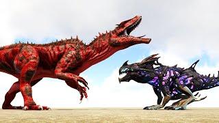 DRACONIASAURUS vs. CORRUPTED DINOS and More | ARK Dino Battle 