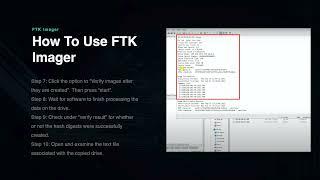 FTK Imager for Digital Forensics