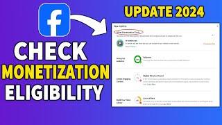 How to check monetization eligibility on Facebook page