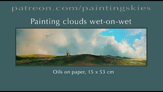 Painting Clouds Wet-on-Wet