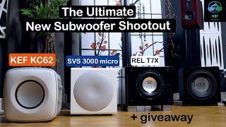 KEF KC62 vs REL T7X vs SVS 3000 micro - The Ultimate Compact Subwoofer Shootout