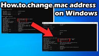 How to change mac address on Windows 10